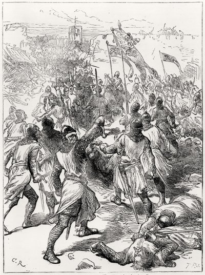 Belejringen af Waterford. Byen indtaget af overfald i 1395 af English School